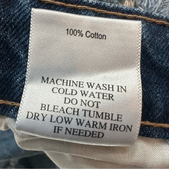 NWT JustUSA Denim Jean shorts Blue Distressed Summer MEDIUM 100% Cotton - Picture 9 of 15